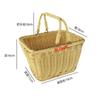 Cesta de Piquenique Personalizada, Cesta de Compras de Rattan, Cesta Tote para Exterior, Cesta de Armazenamento de Rattan Sintético, Cesta de Colheita para Jardim