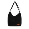 Outono e Inverno 2024 Nova Bolsa Feminina de Veludo Estilo Japonês Moda Casual Bolsa de Ombro Bolsa Transversal Bolsa Casual Transfronteiriça