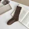 Nuevos Calcetines de Encaje para Mujer de Media Pantorrilla Primavera y Otoño Estilo Coreano Calcetines de Algodón Calcetines Sueltos Retro Estilo Japonés Calcetines Largos para Niñas