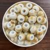 Cuentas de cerámica de horno con agujero grande de 6 mm, accesorios para pulseras Jingdezhen, cuentas sueltas, joyería artesanal, materiales hechos a mano, cuentas de cerámica