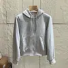 Sudadera con capucha y cremallera para mujer, estilo japonés, asequible, amigable con la piel, transpirable, algodón puro, nueva moda primavera/otoño, casual, versátil, color liso