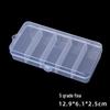 Retangular 5-grade integrada fivela transparente caixa de plástico acessórios de artes de pesca pequenas peças de jóias embalagem caixa de armazenamento atacado
