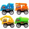 Atacado de Brinquedos de Plástico para Crianças Brinquedos Pequenos Lote Misto Carro de Brinquedo de Puxar para Trás 20g Quatro Veículos de Engenharia Escavadeiras
