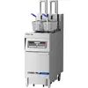 Chineng Fritadeira Elétrica Vertical Inteligente de Duplo Cilindro e Dupla Fenda de Grande Capacidade, com Levantamento Totalmente Automático e Controle de Temperatura