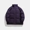 Promoción principal en stock nuevo estilo Hong Kong color liso estilo Hong Kong cuello alto holgado cálido abrigo acolchado de algodón MY9072-P65