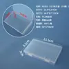 Rectangular Goma para el Cabello Accesorio para el Cabello Juguete Brocha de Maquillaje Papelería Caja de Empaque Artículos Pequeños Caja de Almacenamiento de Plástico Piezas Caja de PP