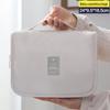 Bolsa de Cosméticos de Celebridade da Internet Sarja Portátil Coreana Simples Menina Coração Bolsa de Higiene de Grande Capacidade Bolsa de Cosméticos Masculina Bolsa com Gancho