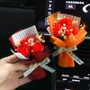 Aromaterapia para coche, salida de aire, perfume, creativo, inmortal, ramo seco, decoración para coche, adornos, fragancia, clip, rosa, venta al por mayor