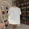 Camiseta Holgada de Manga Corta con Cuello Redondo y Tachuelas, Fresca y Elegante para Hombre, Versátil Top Casual de Moda de Verano para Hombre