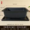 Vaso de Flor Retangular Personalizado para Exportação Imitação Areia Roxa Planta Suculenta Tronco Velho Vaso de Resina de Alta Qualidade para Bonsai Ficus