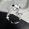 Correa de Teléfono de Conejo Miffy Estrella Hecha a Mano para Niñas, Correa de Cámara CCD con Cuentas de Dibujos Animados