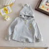 Sudadera con capucha a rayas y estampado de Starman de dibujos animados para niña, nueva colección Otoño/Primavera 2026, estilo casual dulce para niños