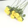 Buquê de Rosas Artificiais Flor Rosa Pérola de Seda de Haste Única Decoração de Casamento Adereço de Fotografia Decoração de Casa Flor Rosa