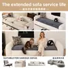 Cojín de sofá para mascotas exclusivo de Amazon, adecuado para todas las estaciones, manta de sofá antideslizante y resistente a los arañazos, funda de sofá simple de color liso estilo europeo