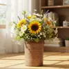 Bote de basura con aro de presión plástico baño cocina sala de estar dormitorio barril imitación tronco tamaño basura doméstica