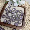 Caja Mágica Estilo Palacio de Cristal Morado Natural Cuadrada Retro Forma de Huevo Cuentas Material de Cuentas Hecho a Mano DIY Accesorios