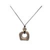 Collar con Colgante Imitación Hueso de Camello Otoño e Invierno para Mujer Diseño de Nicho Ins Cadena Larga de Lana Accesorios Únicos Versátiles