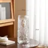Vaso de Flor de Rede Estilo Ins, Vaso Vermelho Congelamento Extremo, Vidro de Geleira, Arranjo de Flores Transparente, Rosas, Flores Frescas, Decoração de Mesa de Jantar da Sala de Estar