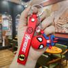 Llavero creativo de Spider-Man de la serie Marvel, bonito muñeco de anime, bolso, llave de coche, colgante, regalo