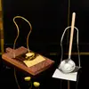 Suporte Especial para Colher de Sopa de Hotel de Luxo Suporte para Colher Masculino Suporte para Escorredor de Panela Quente Comercial Suporte para Colher de Aço Inoxidável Espessado Dourado