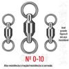 Anel forte em forma de 8 objeto grande anel em forma de 8 conector giratório com rolamento força de descarga giratória anel em forma de oito objeto grande acessórios de conjunto de cabos