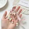 Estilo Ins Japonés y Coreano Patrón de Espiga Llavero Colgante de Pony Tejido a Mano Lazo Encanto para Bolso Decoración Linda Venta al por Mayor
