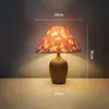 Lámpara de Mesa de Noche para Dormitorio Estilo Vintage Francés Creativa Retro Americana para Sala de Estar Lateral Estudio Accesorio de Iluminación Ambiental de Espectro Completo Hierro