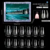 Europa América Transfronteiriça Nail Art Semi-fosco Pontas de Unha Transparentes Ultrafinas Sem Costura Não Precisa Lixar Alongar Unhas Postiças 240 Peças