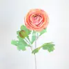 Tallo Individual con 2 Cabezas de Flores de Loto Artificiales, Flores de Seda de Peonía para Decoraciones de Boda, Decoración del Hogar, Flores Falsas, Materiales Florales Artificiales al por Mayor