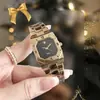 Reloj Verde Pequeño Cuadrado para Mujer Estilo Coreano Deportivo Esfera Pequeña Correa de Acero Reloj Unisex Moda Estudiante Dama Reloj de Cuarzo