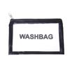 Conjunto de Bolsas de Maquiagem e Higiene Pessoal Três Peças em PU Transparente, Bolsa de Banho Impermeável de Grande Capacidade, Bolsa de Armazenamento Portátil Semitransparente Fosca para Mulheres