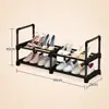 Este zapatero desmontable de varios niveles es perfecto para habitaciones de estudiantes y hogares.. Ofrece almacenamiento flexible para zapatos y botas, es fácil de montar, resistente, duradero y ahorra espacio.