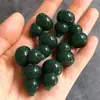Adorno Colgante de Calabaza con Piedra Ojo de Gato, Tallado en Vidrio de Fondo Plano para Colgar en Coche DIY, Adorno para Colgar en Bolso, Decoración de Año Nuevo Accesorio Pequeño