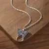 Mingcheng Nueva Venta Caliente Transfronteriza Collar con Colgante de Mariposa Color Personalizado Moda Joyería para Mujer Collar Joyería Regalo
