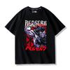 Estilo Espada Marca Lendária Borerk Guerreiro Anime Periférico Camiseta de Manga Curta Taro Miura Jianjiro Roupa de Algodão de Verão