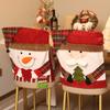 Decoraciones de Navidad, Fundas para Sillas con Sombreros, Fundas para Taburetes, Fundas para Sillas de Muñeca, Decoración para el Hogar Europea y Americana, Mini Bufandas de Navidad