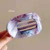 Pinza para el Cabello de Paua para Mujer, Nuevo Modelo 2026, Horquilla Plana Curva de Gama Alta para Peinados Recogidos en la Parte Trasera de la Cabeza, Accesorio para el Cabello que No Daña