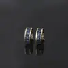 Europa y Estados Unidos nuevo pendiente de clip para oreja femenino personalidad diamante circonita de color tipo C pendiente de clip para oreja moda joyería para oreja sin perforación fabricantes al por mayor