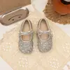 Zapatos de Princesa para Niña con Lazo de Pedrería 2026 Primavera y Otoño Suela Suave para Actuación Fiesta Correa Versátil Mary Jane Zapatos Infantiles
