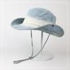 Chapéu de Sol de Cowboy para Caminhada ao Ar Livre Chapéu de Bacia Gradiente Lavado Desgastado Versátil para Homens e Mulheres Chapéu de Pescador com Proteção Solar Estilo Coreano