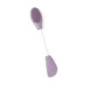 Cepillo de silicona de doble cabezal para mascarillas, limpiador de poros, aplicador de mascarillas de barro, herramienta portátil de maquillaje de belleza, paquete individual