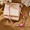 Collar de Cuentas de Semillas de Flores de Arcilla Suave Estilo Resort Costero Transfronterizo Estilo Bohemio Personalidad de Nicho Accesorio Versátil