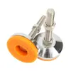 Copa de pie industrial de alta resistencia m20 anclaje antivibración fijo soporte ajustable de goma pie antideslizante naranja m16 * 150
