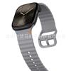 Adecuado para Apple Series 10/11 Ultra3 Correa de Silicona con Costuras Onduladas Correa Deportiva para iWatch