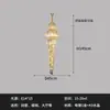 Lustre de cristal de luxo leve transfronteiriço para salões de banquetes, escadas, edifícios duplex e lustres atmosféricos de alto padrão para salas de estar duplex