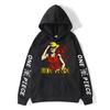 2022 nuevo suéter de una pieza Luffy sudadera con capucha serie one piece moda callejera anime abrigo de talla grande para hombre