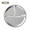 Popular Transfronteiriço Prato Dividido de Aço Inoxidável 304 Prato de Jantar de Três Compartimentos Tigela com Ventosa de Silicone Antiderrapante Anti-Escaldante Conjunto para Alimentação