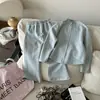 Conjunto de Sudadera con Cremallera Estilo Coreano para Niñas, Nuevo Estilo Primavera 2026, Conjunto Casual de Dos Piezas para Niños, Pantalones Acampanados de Color Sólido, Tendencia de Moda