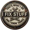 Retro Divertido Americano Lata Redonda Inglês Pintura de Lata Placa de Alumínio Slogan de Aviso Amazon Transfronteiriço Decorativo Placa Suspensa