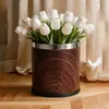 Cubo de basura para sala de estar, Cubo de basura redondo de alta gama para el hogar para cocina, inodoro, baño, gran capacidad, contenedor de almacenamiento de basura de tamaño grande